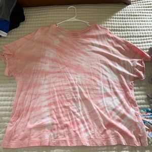 Time and Tru Pink Tie-Dye Tunic Top